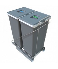 Pull Out Trash Can ECOFIL 2 bins total capacity 62qt (58lt)