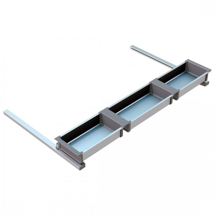 Built-in shelf accessory for kitchen base with FREEFORM under-sink kitchen-drawer base module 90 EU