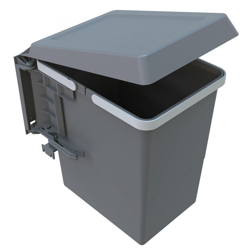 Door-mounted automatic opening trash can SWING 2.0, 25qt (24lt) bin