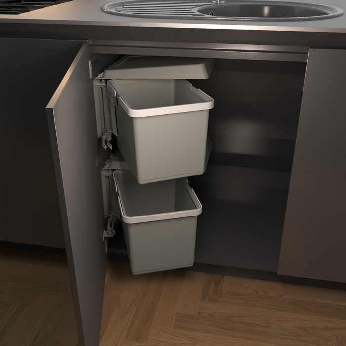 Door-mounted automatic opening trash can SWING 2.0